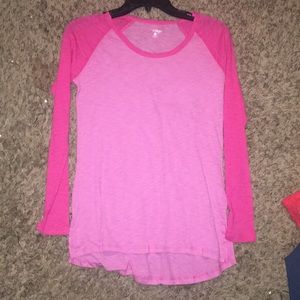 Pink long sleeve tee